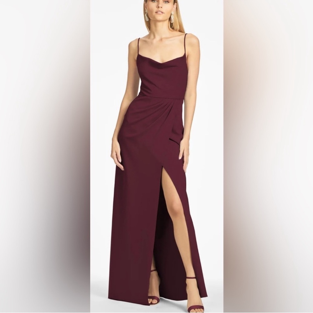 NWT Sachin and Babi Paulina Gown Deep Wine - Size 6 - Picture 1 of 5
